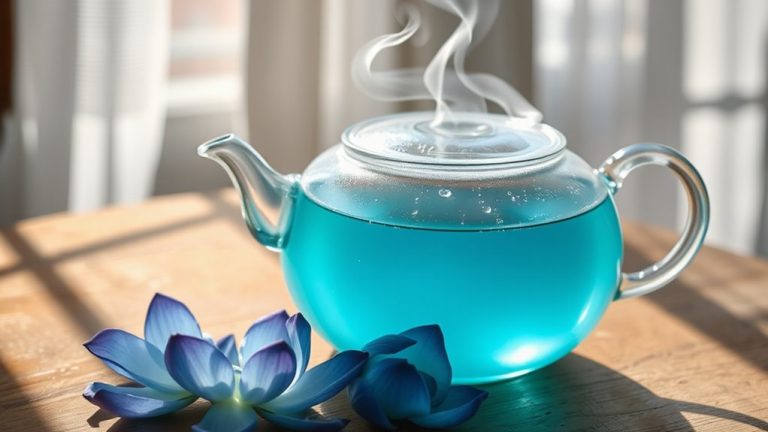 blue lotus tea brews