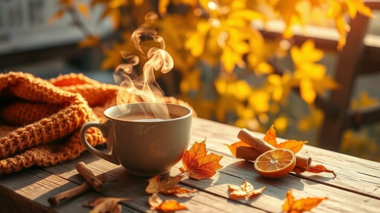 cozy autumn tea sips