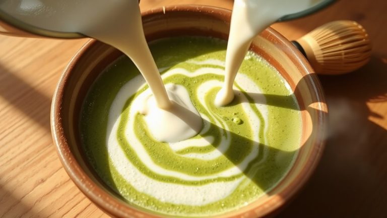 creamy oat milk matcha