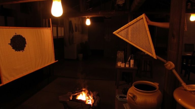 drying tea over fire