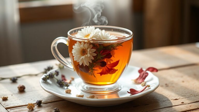 floral teas that bloom