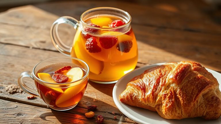 fruit teas resembling desserts