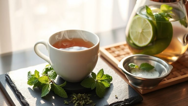 green mint tea refreshment