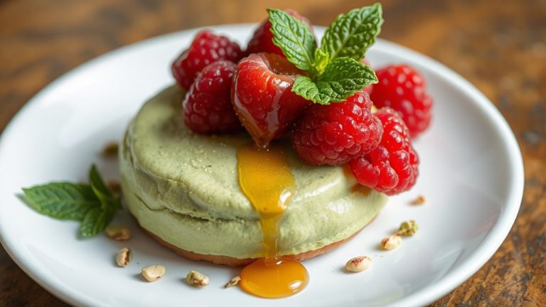 green tea mousse toppings