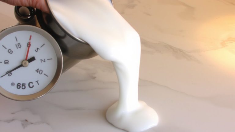 optimal milk frothing temperature