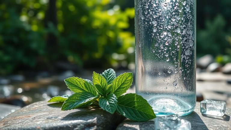 refreshing pure mineral water