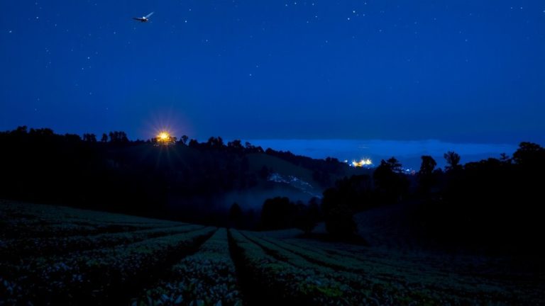 satellite night light analysis