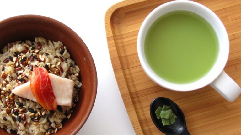 seaweed sesame furikake tea