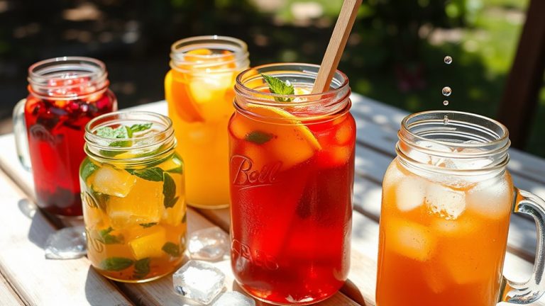 summer flavored iced tea powders