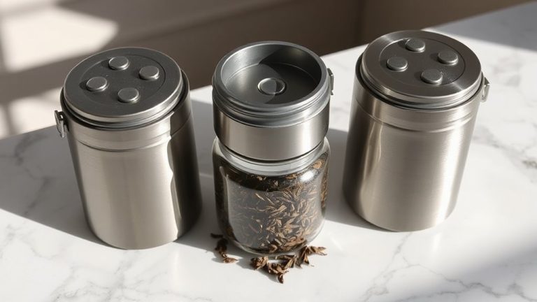 tea containers with lock mechanisms