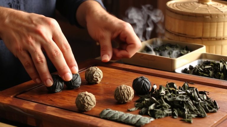 tightly rolled tieguanyin balls
