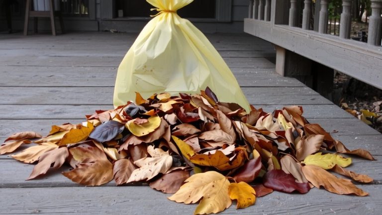 use a leaf bagger