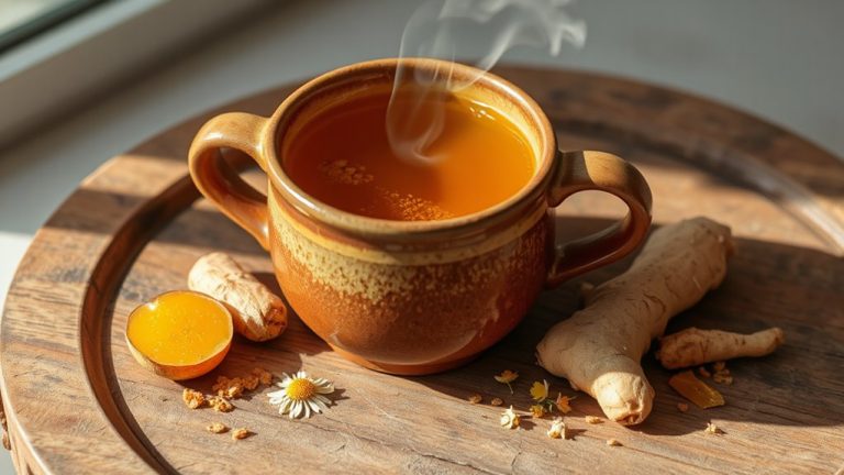 warm turmeric ginger teas